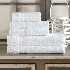 REGAL RUBY 6 Piece 100% Turkish Cotton Towel Set